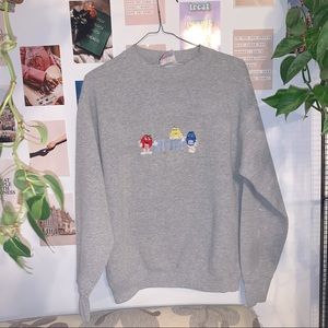 True vintage M&M crew neck sweater